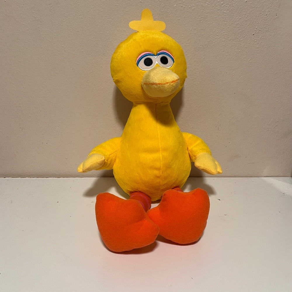 Sesame Street 19in Big Bird Plush Toy Yellow 2024 Just Play Retro Sunny Days